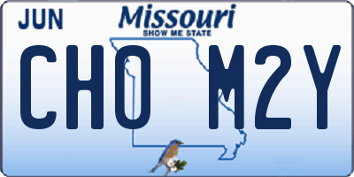 MO license plate CH0M2Y