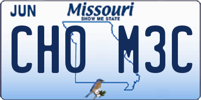 MO license plate CH0M3C
