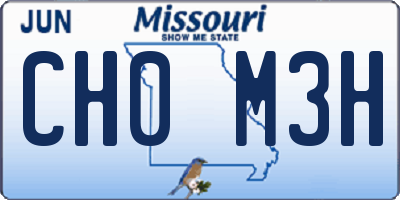 MO license plate CH0M3H