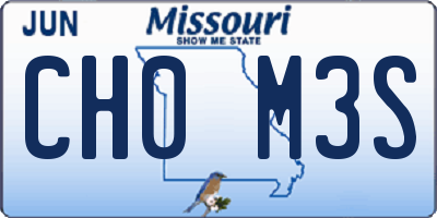 MO license plate CH0M3S