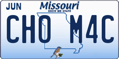 MO license plate CH0M4C