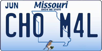 MO license plate CH0M4L