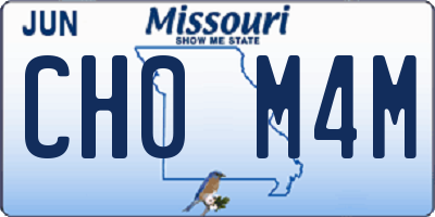 MO license plate CH0M4M