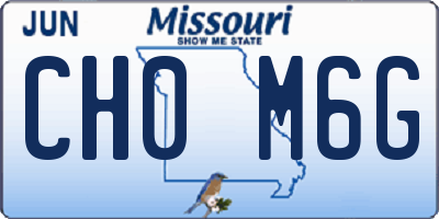 MO license plate CH0M6G