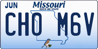 MO license plate CH0M6V