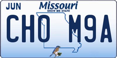 MO license plate CH0M9A