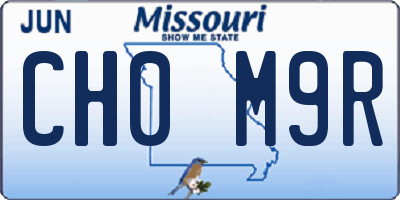 MO license plate CH0M9R