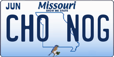MO license plate CH0N0G