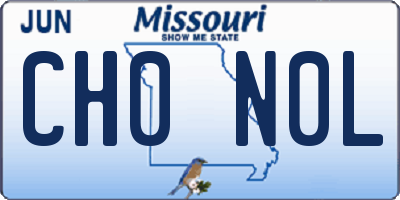 MO license plate CH0N0L