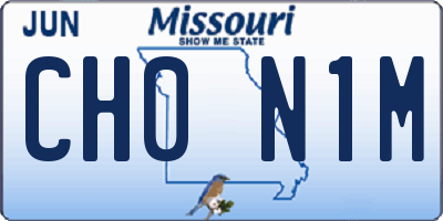 MO license plate CH0N1M