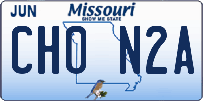 MO license plate CH0N2A