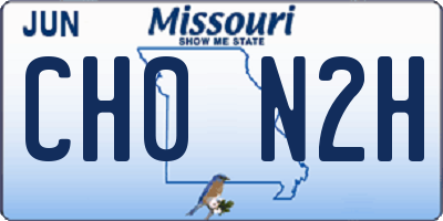 MO license plate CH0N2H