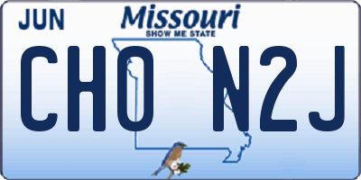 MO license plate CH0N2J