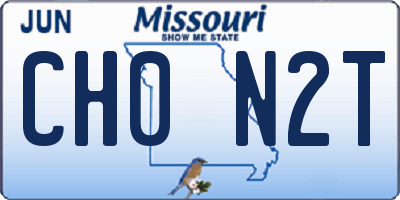 MO license plate CH0N2T