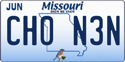 MO license plate CH0N3N