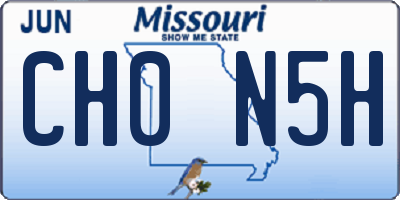 MO license plate CH0N5H