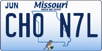 MO license plate CH0N7L