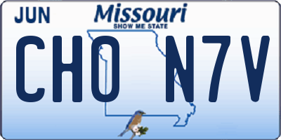 MO license plate CH0N7V