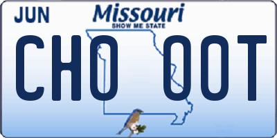 MO license plate CH0O0T