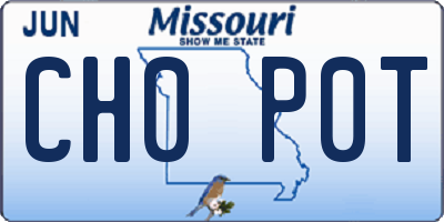 MO license plate CH0P0T