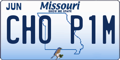 MO license plate CH0P1M
