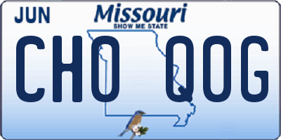 MO license plate CH0Q0G