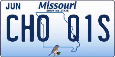 MO license plate CH0Q1S
