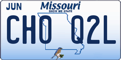 MO license plate CH0Q2L