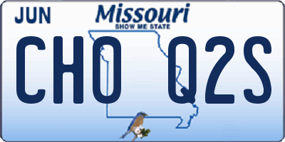 MO license plate CH0Q2S