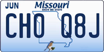 MO license plate CH0Q8J