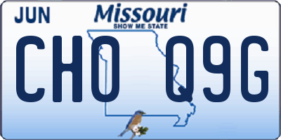 MO license plate CH0Q9G