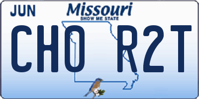 MO license plate CH0R2T