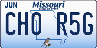 MO license plate CH0R5G
