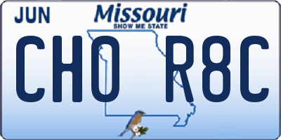 MO license plate CH0R8C
