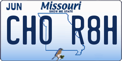 MO license plate CH0R8H