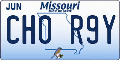 MO license plate CH0R9Y
