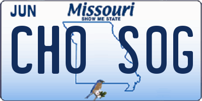 MO license plate CH0S0G