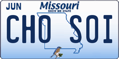 MO license plate CH0S0I