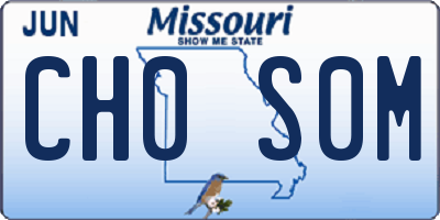 MO license plate CH0S0M