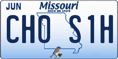 MO license plate CH0S1H