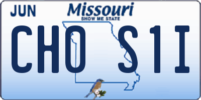 MO license plate CH0S1I