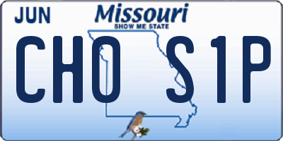 MO license plate CH0S1P