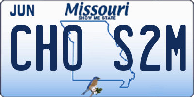 MO license plate CH0S2M