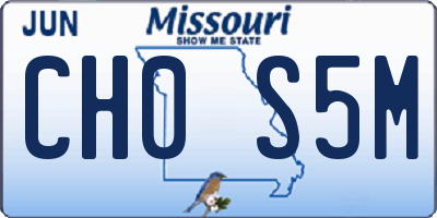 MO license plate CH0S5M