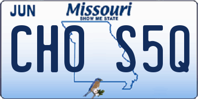 MO license plate CH0S5Q
