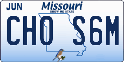 MO license plate CH0S6M