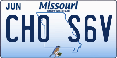 MO license plate CH0S6V