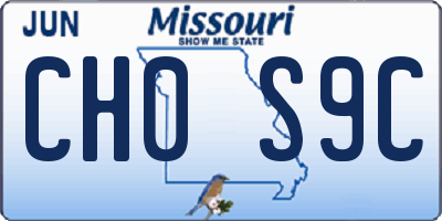 MO license plate CH0S9C