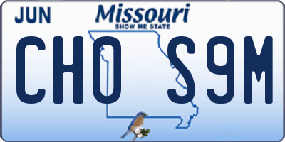 MO license plate CH0S9M