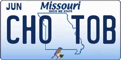 MO license plate CH0T0B